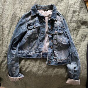 Topshop cropped jean jacket